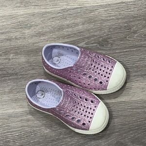 Kids Natives Glitter Slip-On - Purple